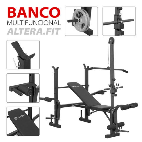 Banco Multiposiciones Gym Casa Ejercicio Pierna Brazo Pecho