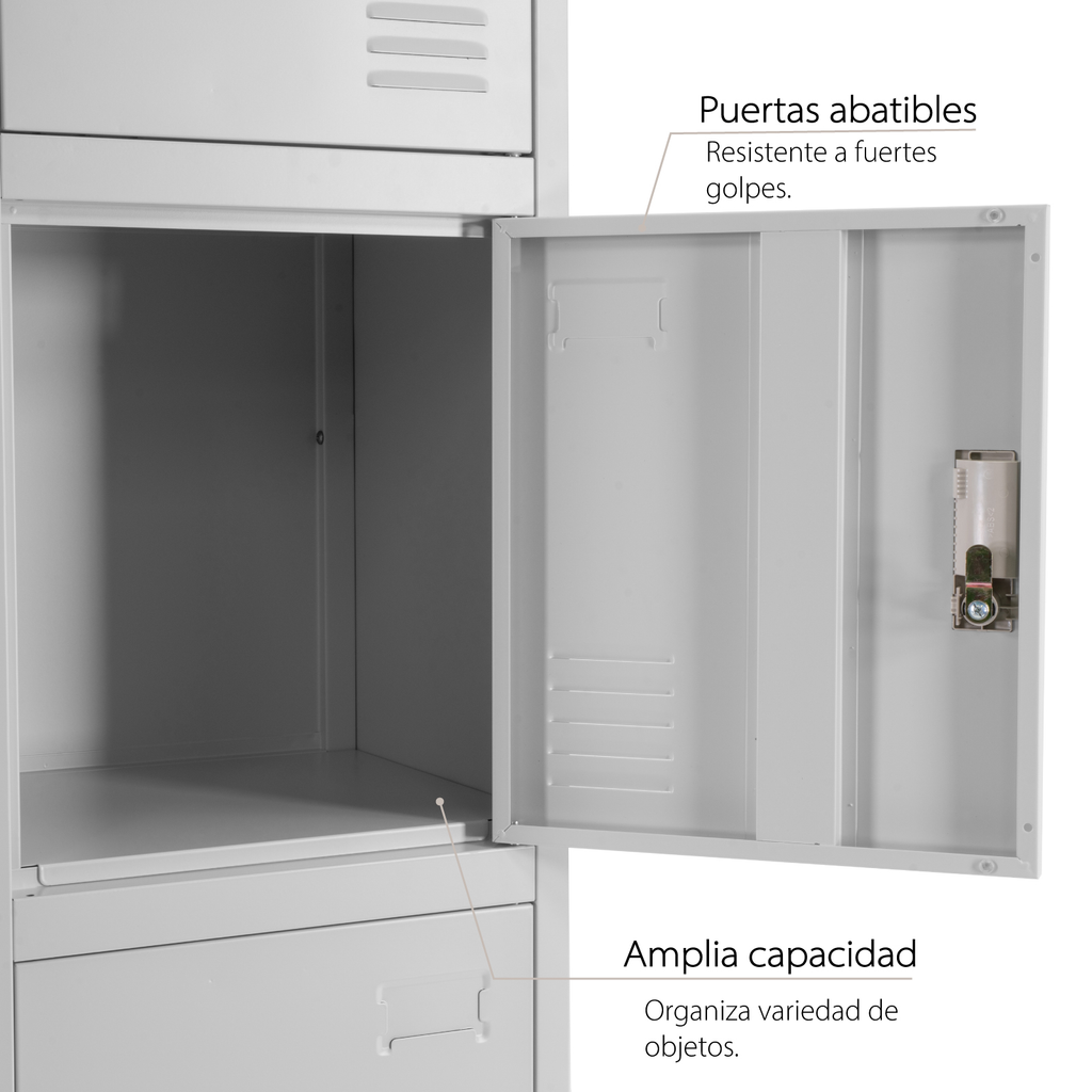 Locker Metalico 4 Puertas GUARDEX Casilleros Trabajo Oficina