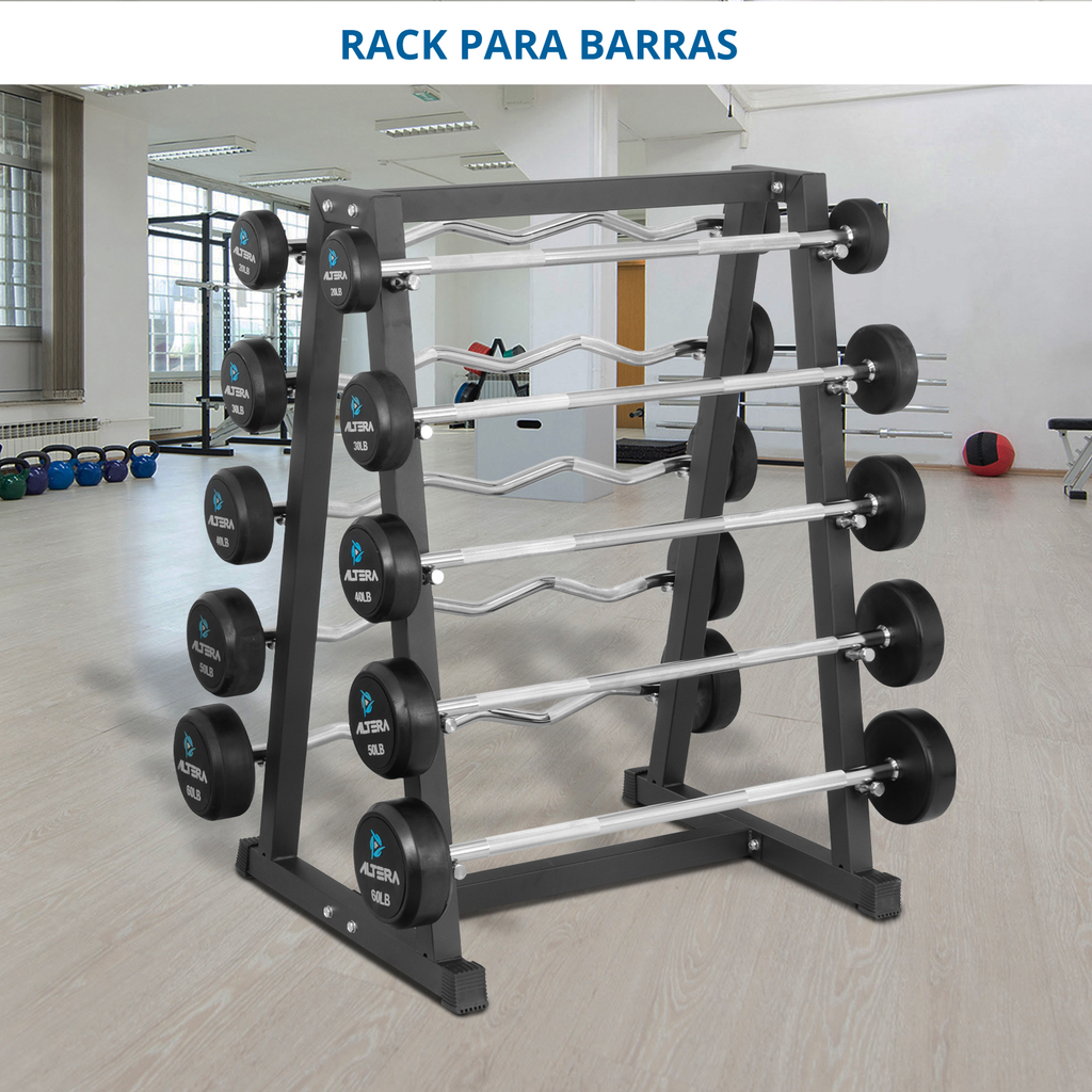 Barras Z con Peso Integrado para Gimnasio - Línea Accesorios Gym