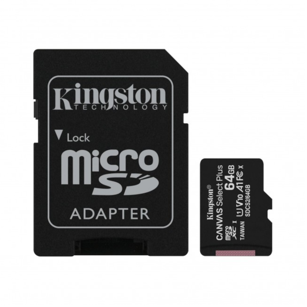 Kingston Sdcs2/64gb Memoria Micro Sdxc 100r A1 Cl10 64 Gb