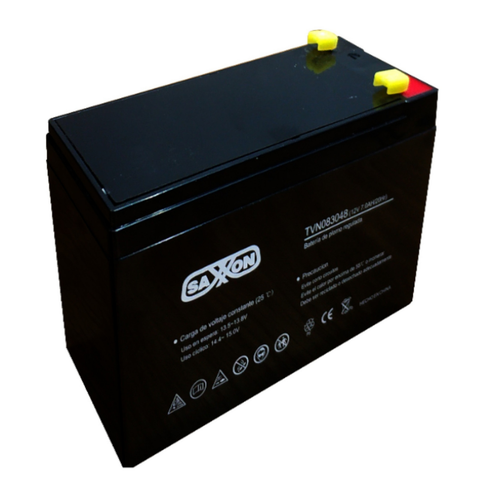 SAXXON CBAT8AH Bateria de respaldo de 12 volts libre de mantenimiento