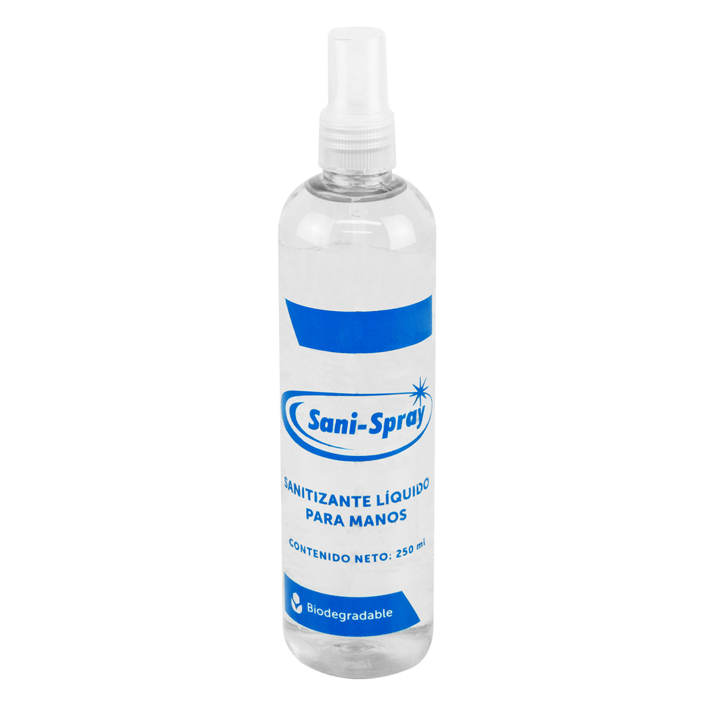 Sanitizante Liquido Antibacterial Spray Biodegradable 250 Ml