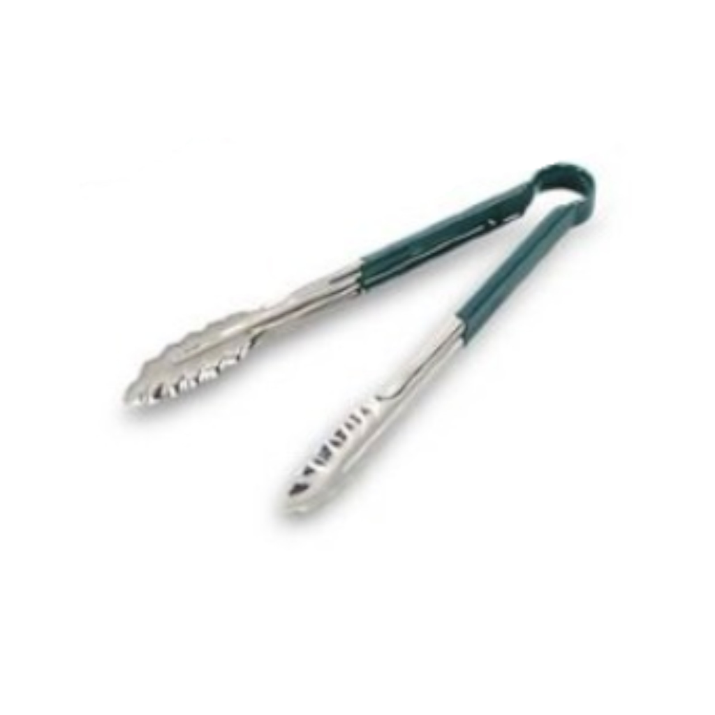 Pinza De Acero Inoxidable Con Plastico 12 pulg Verde