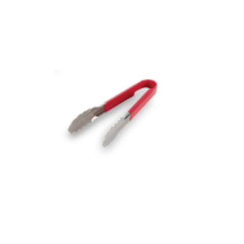 Pinza Acero Inoxidable Cubierta Plastico 9 pulg Roja