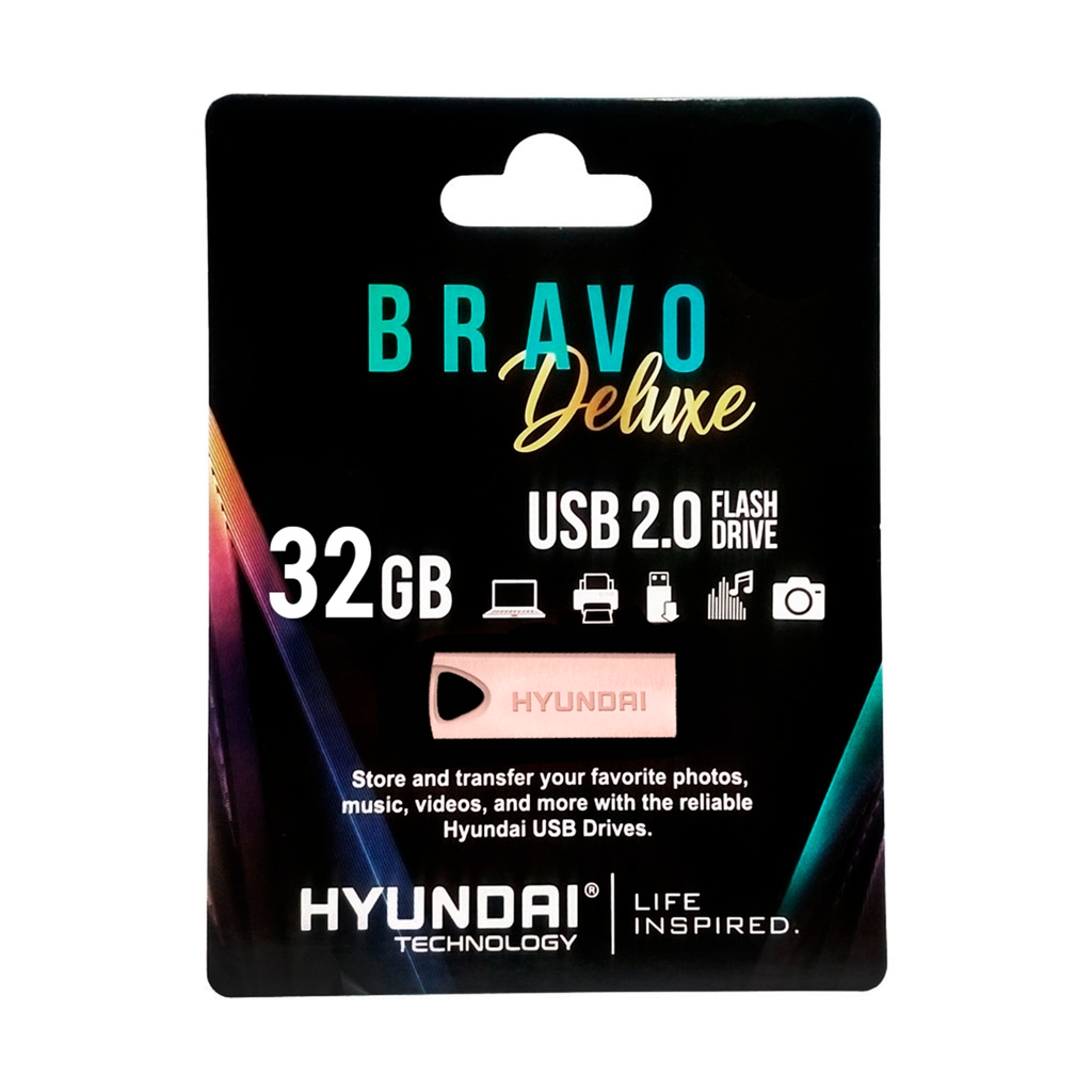 Memoria Usb 2.0 32 Gb Hyundai Bravo Deluxe Metalica - ordena-com.myshopify.com