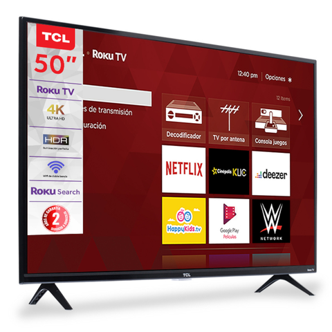 TCL 50 pulgadas SMART TV (ROKU TV) 50S425