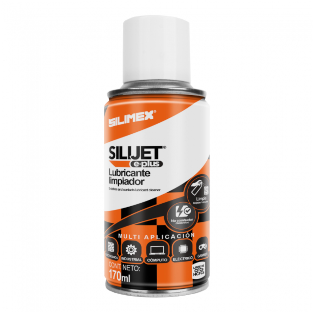 Silimex Silijet E Plus, Lubricante Limpiador Dielectrico P/ Componentes Plastico