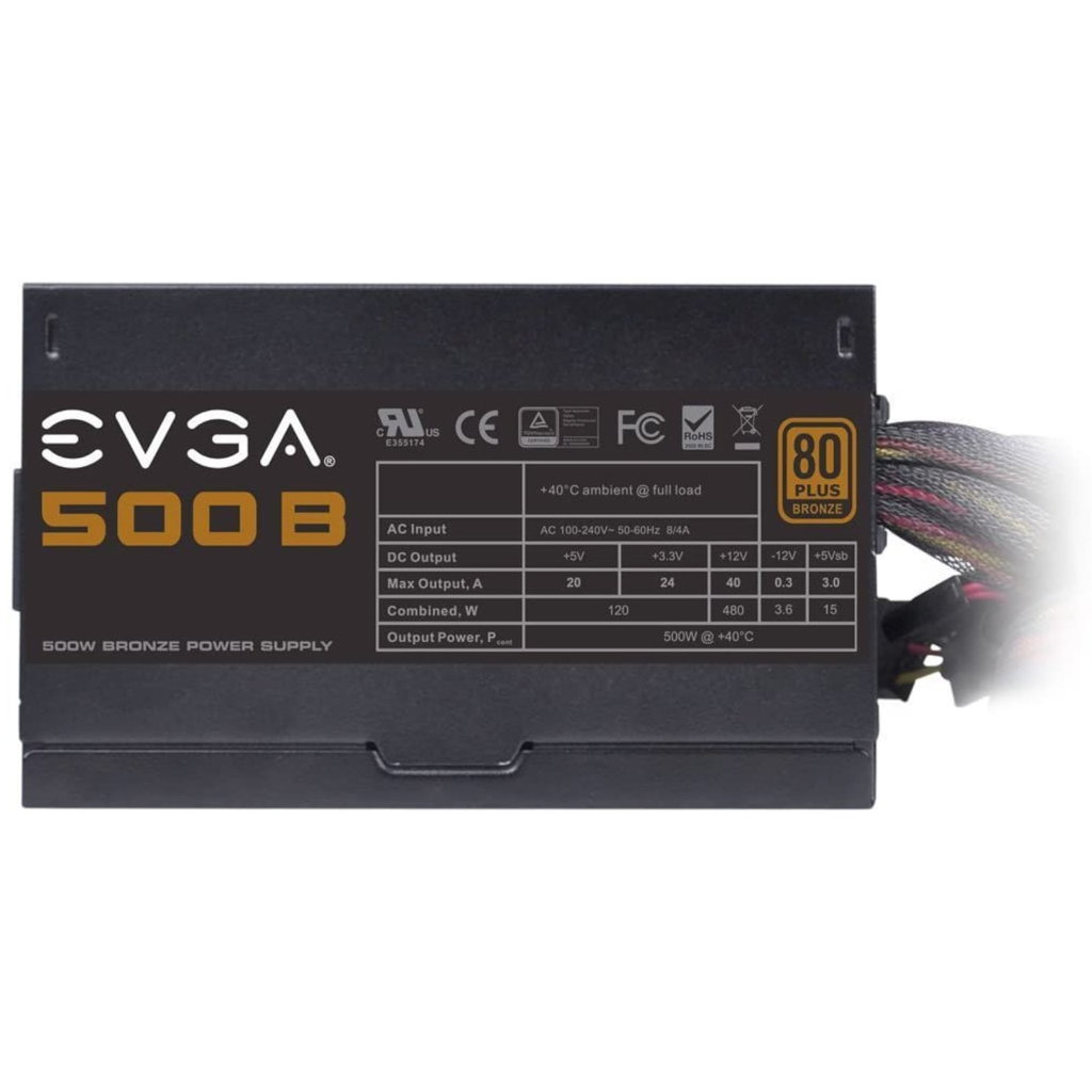 Evga 100 B1 0500 Kr Fuente De Poder 500 W 80 Plus Bronze