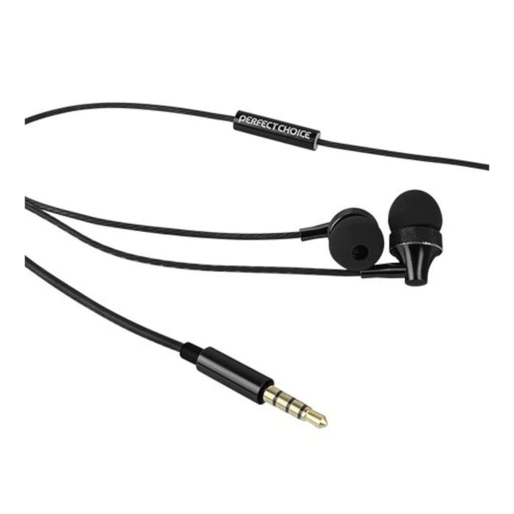 Perfect Choice Audifonos Negro In Ear Con Microfono Stretto