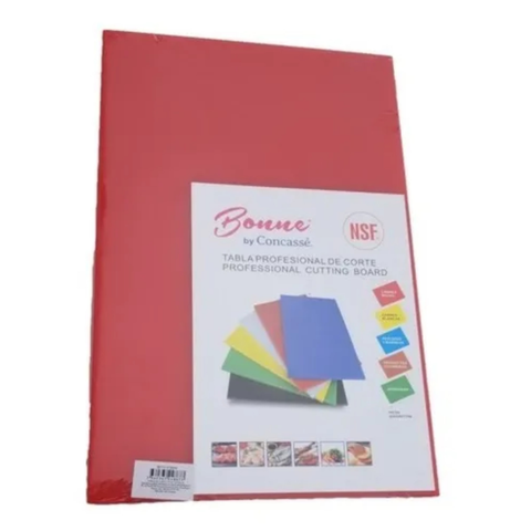 Tabla de corte 18x24x1/2 pulg roja