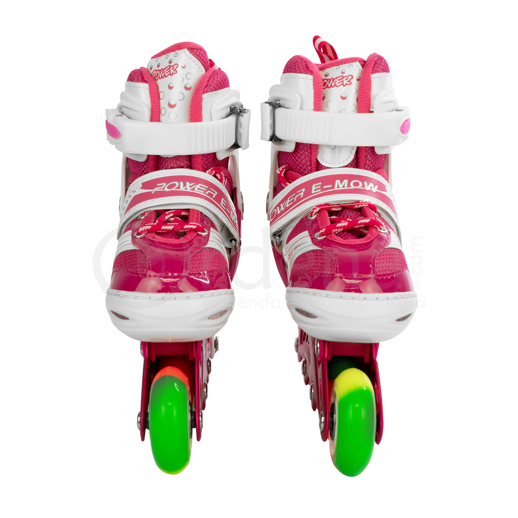 Patines En Linea Ajustables Infantiles Ruedas con Luz Led