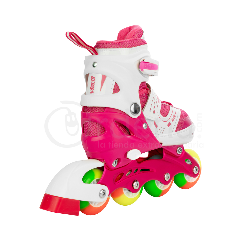 Patines En Linea Ajustables Infantiles Ruedas con Luz Led