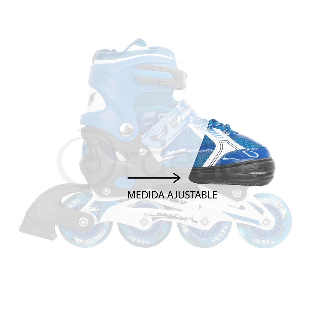 Patines En Linea Ajustables Infantiles Ruedas con Luz Led