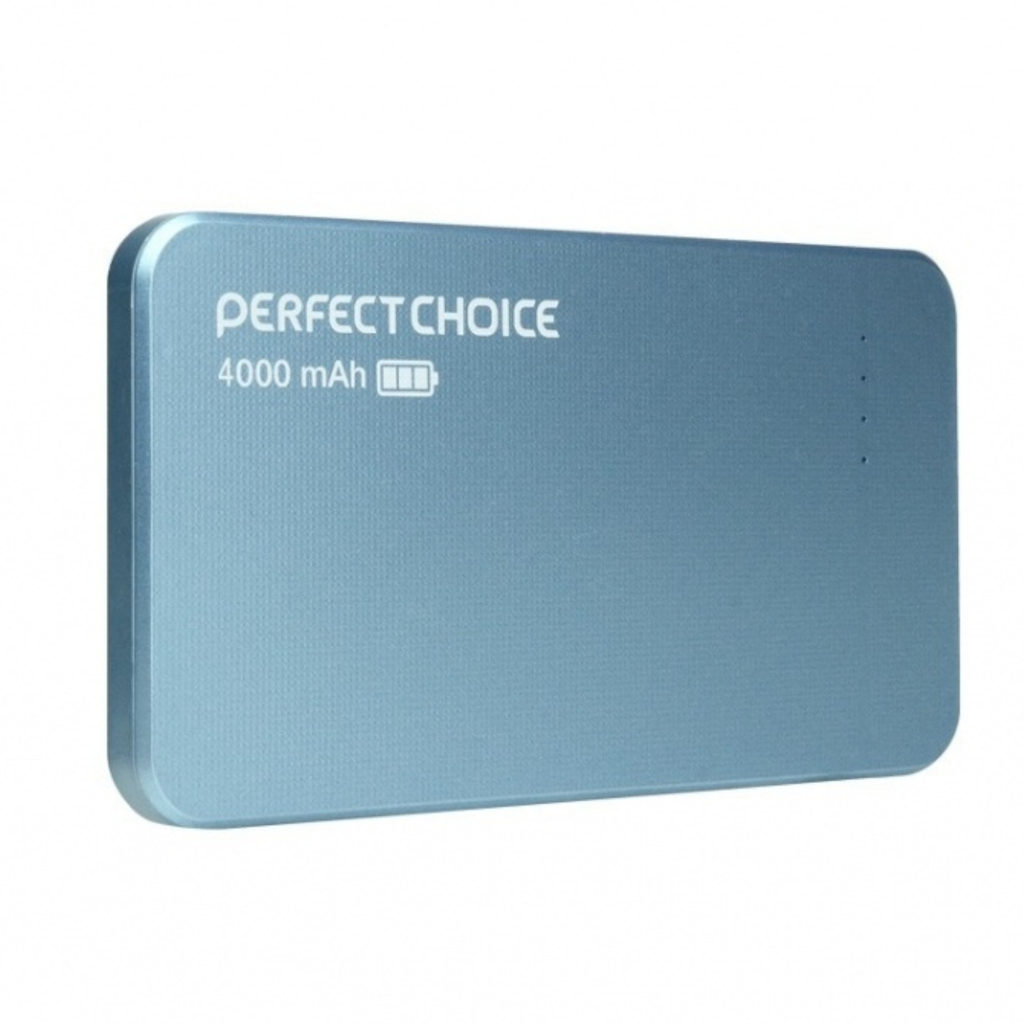 Perfect Choice Cargador Portátil Power Bank, 4000m Ah, Azul