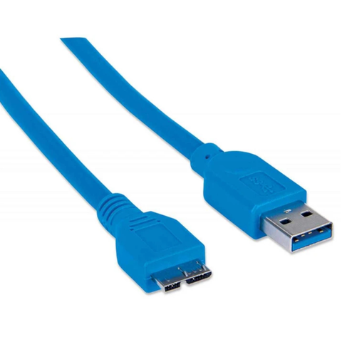 Manhattan 325424 Cable Usb 3.0 A Macho Micro B Macho 2.0 M Azul