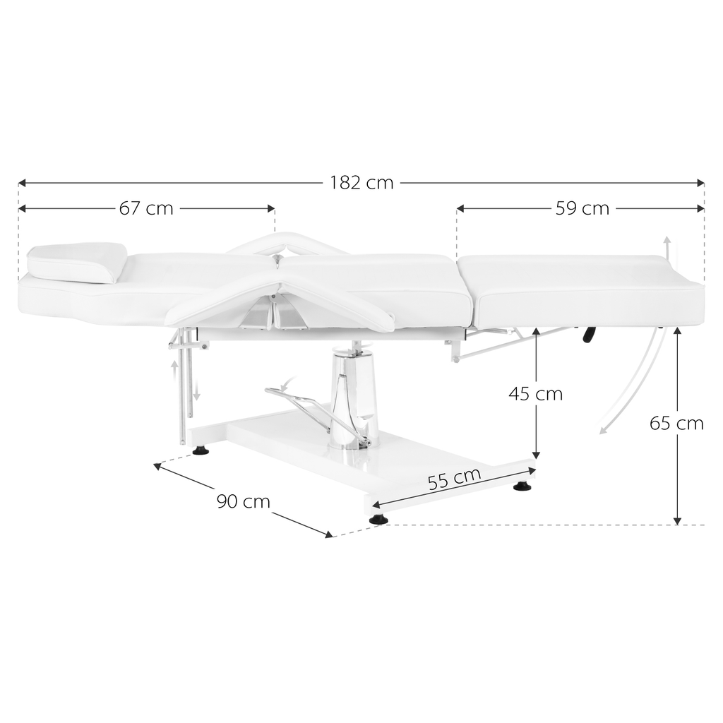 Cama Masaje SPA Onof Hidraulica Reclinable Altura Ajustable