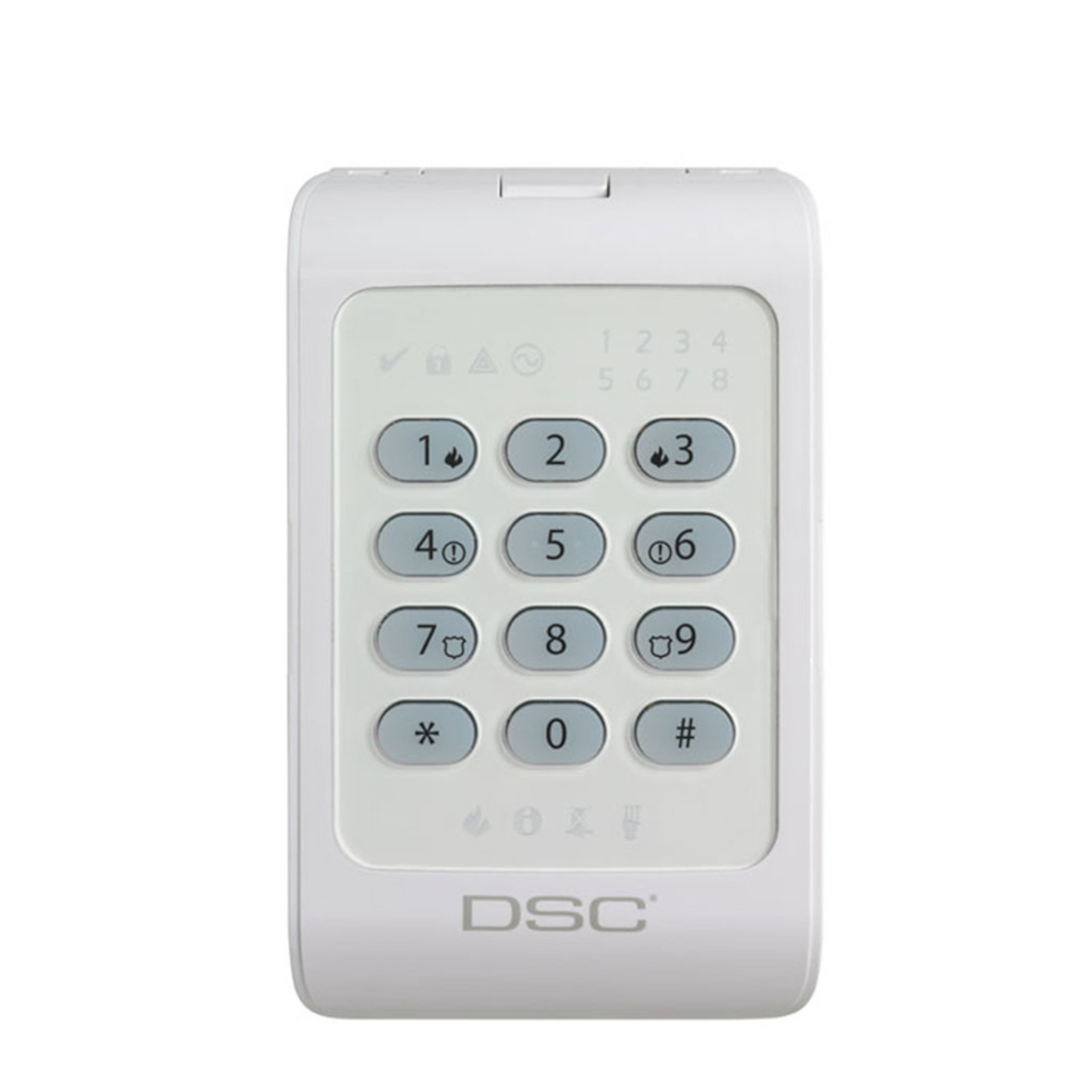 DSC PC1404RKZWH - Teclado Cableado de LED admite 8 zonas compatible