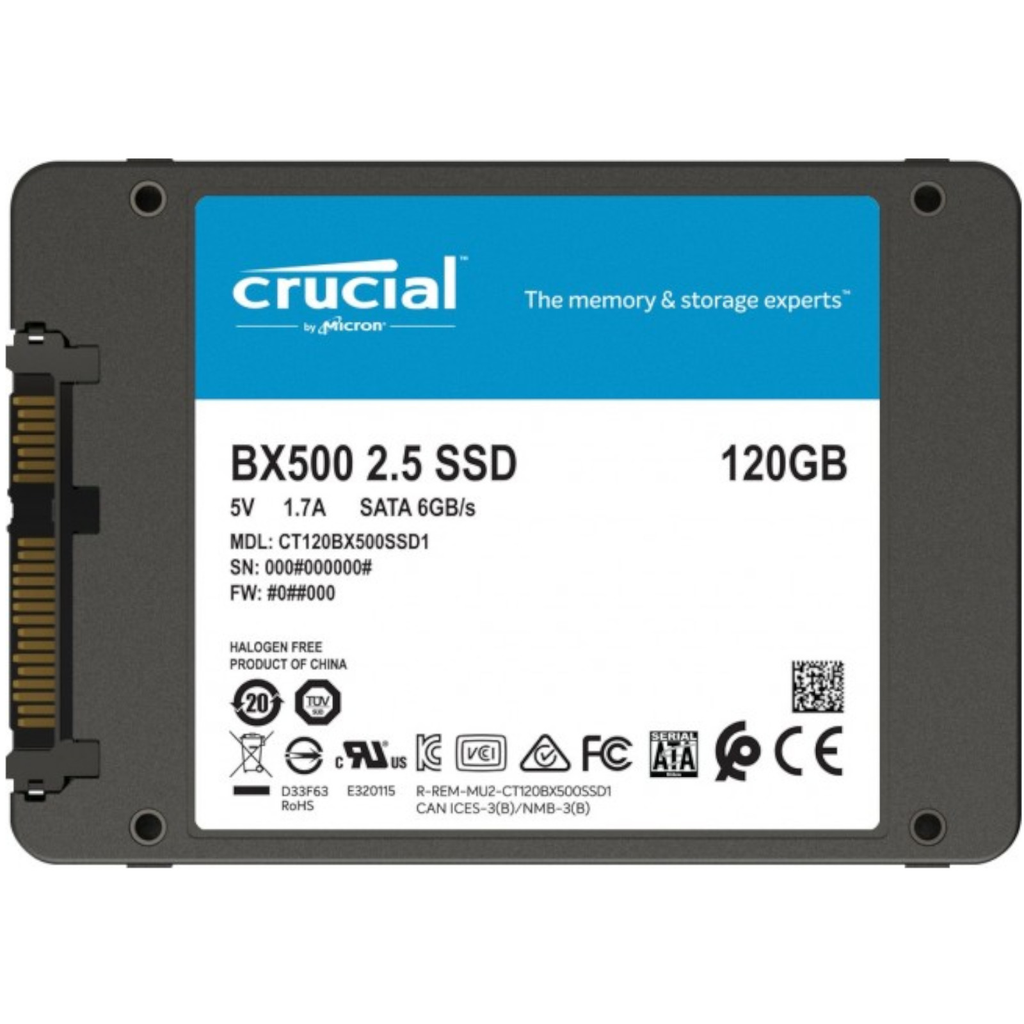 Crucial BX500 120GB 3D NAND SATA 2.5-inch SSD