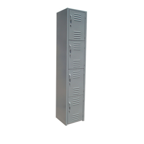 Locker De 4 Puertas 1.80mx37cmx38cm Metalico Color Gris
