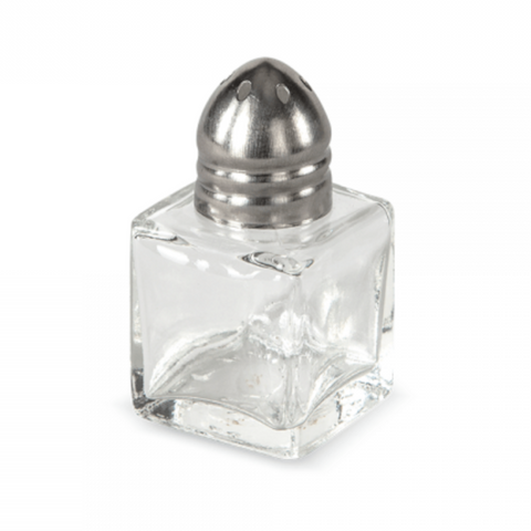 Salero De Vidrio Cuadrado 0.5 Oz