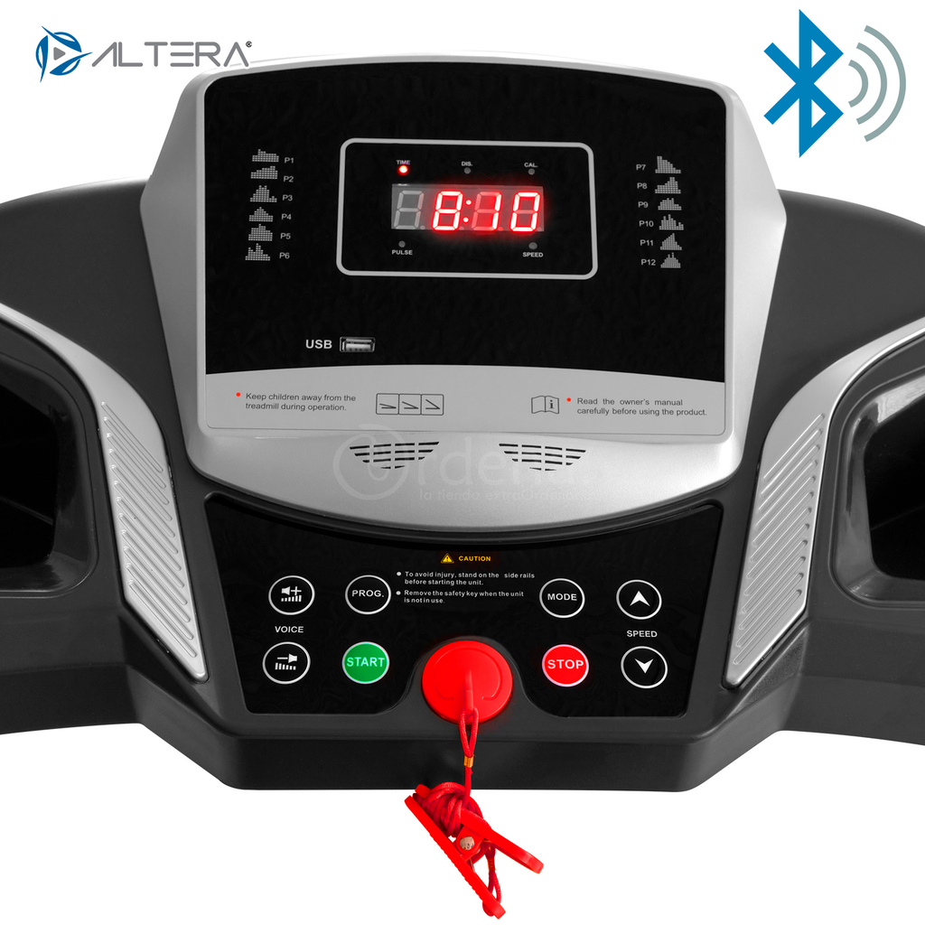 Caminadora Motor 1 Hp Fitness Electrica Smart Gym Bluetooth