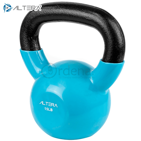 Pesa Kettlebell Rusa Forro Vinil Entrenamiento 15lb