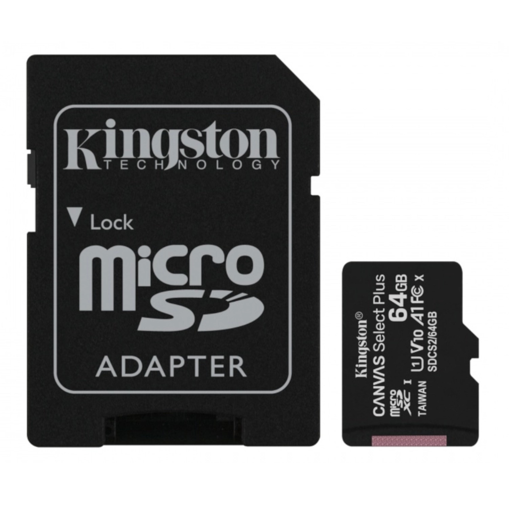 Kingston 100r/85r Memoria 64 Gb Micro Sd Canvas Select Plus Cl10 Uhs-I