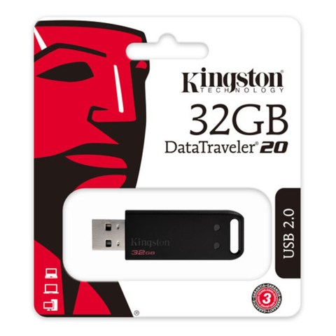 Kingstone DT20/32GB Memoria 32gb Usb 2.0 Dt20 Negro