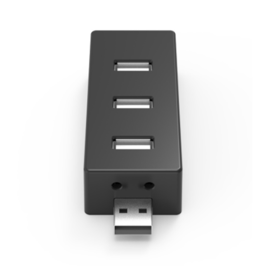 Mini concentrador expandible X-MEDIA USB 2.0 de 4 puertos