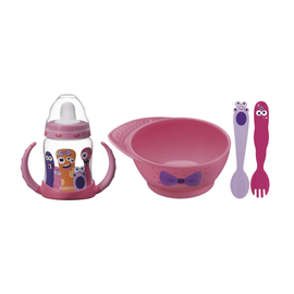 Juego de Mesa para Bebé Monsterbaby Rosa 4 piezas