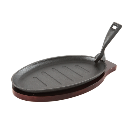 Sarten De Hierro Fundido Ovalado Con Base 12.7x7.8x1.6 PLG
