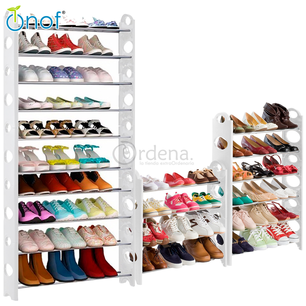 DEEVAL Organizador de zapatos que ahorra espacio, organizador de zapatos de  9 niveles, organizador de zapatos plegable, estantes organizadores de