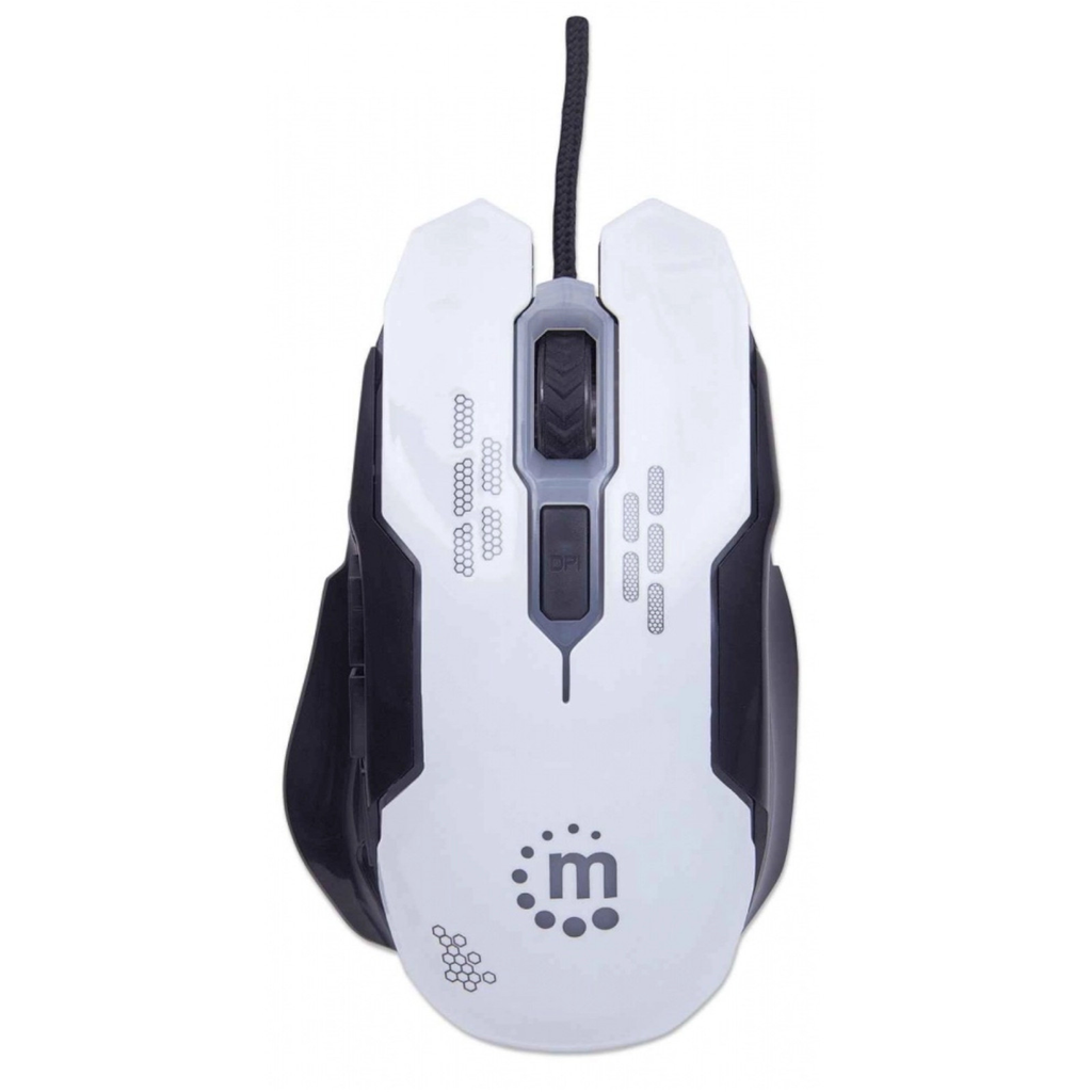 Manhattan 179232 Mouse Optico Gaming Luz Led Dpi Ajustable