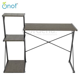 Onof Mdo 06 Escritorio Minimalista Nogal Aspen / Negro