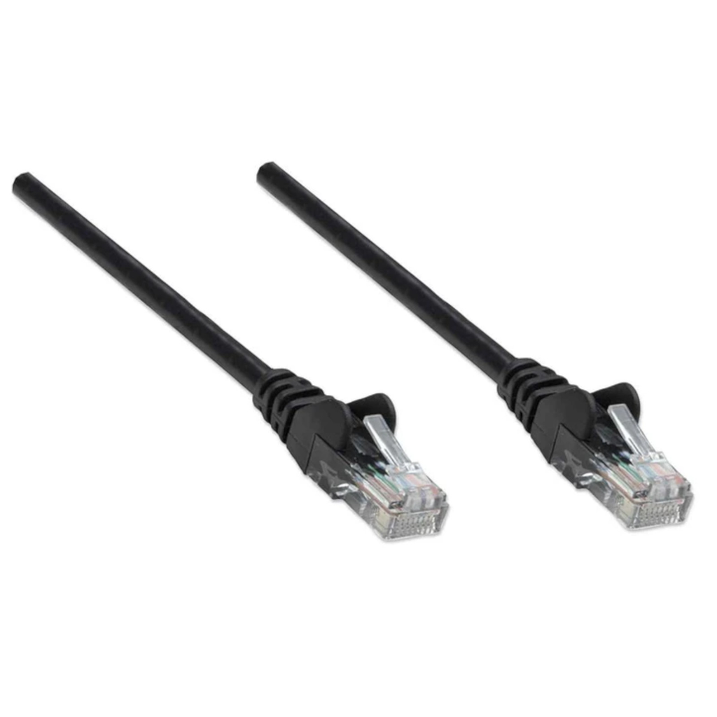 Intellinet 318143 Cable Patch Cat5 E, 0.45mts, Utp 1.5 F, Negro