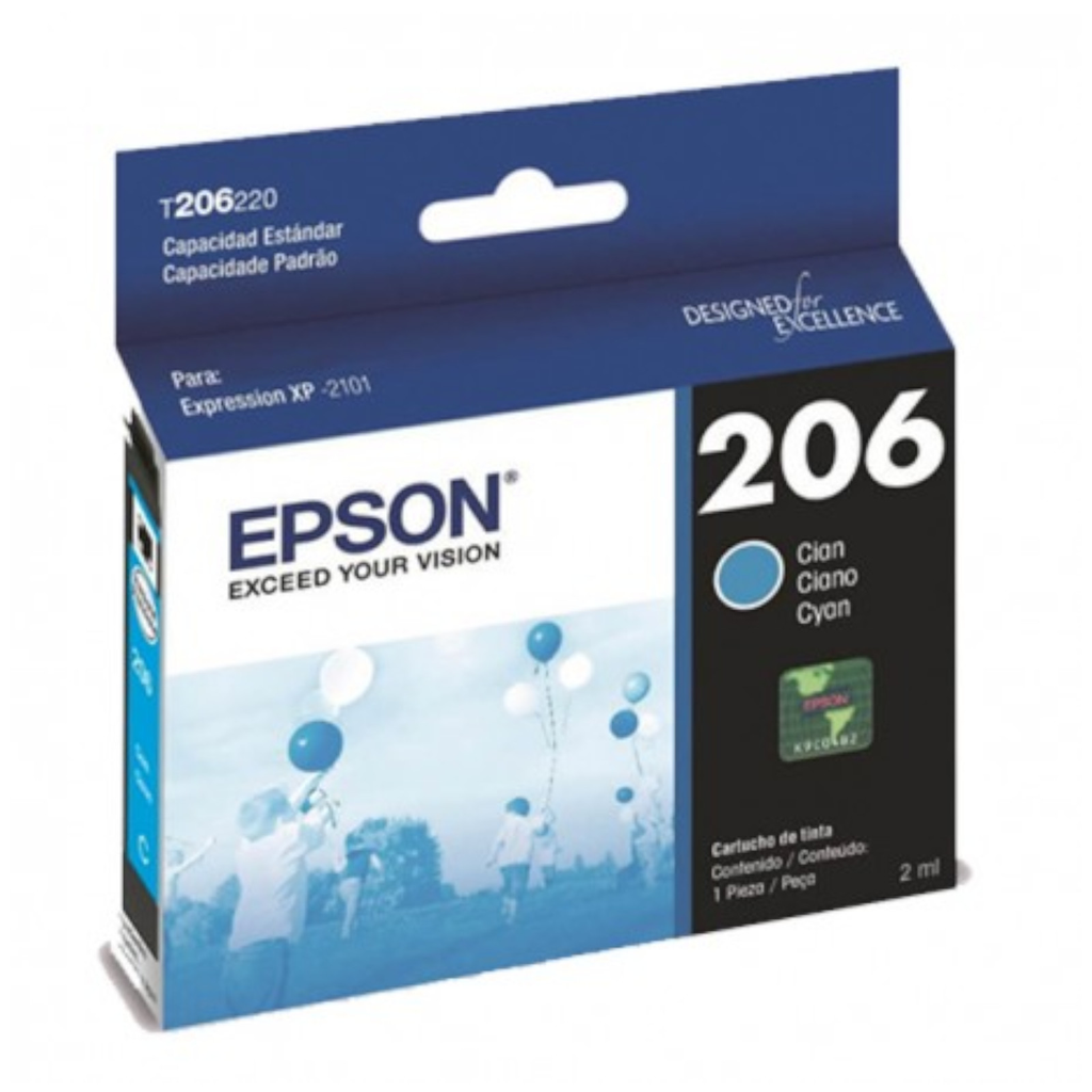 Epson - Cartucho de tinta T206220-AL - Cian