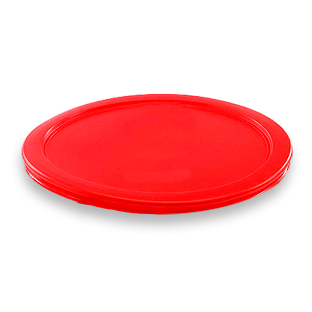 Tapa De Polietileno Para Recipiente Redondo, Roja