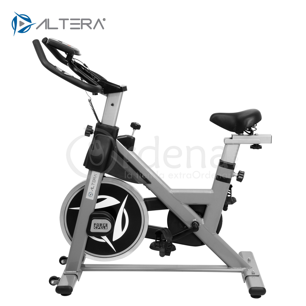 Bicicleta De Spinning 6 Kg Altera Alt550 6 Blanco Amarillo