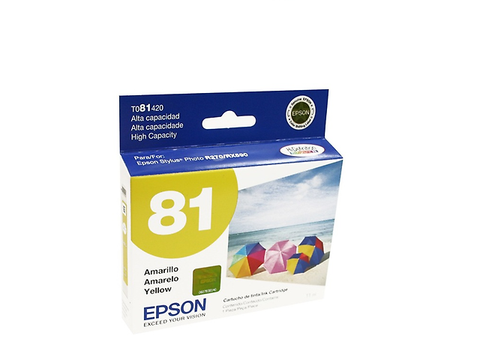 Epson T081420 Al Tinta 81 De Alto Rendimiento Para Stylus Photo R270/R29 Amarilla - ordena-com.myshopify.com