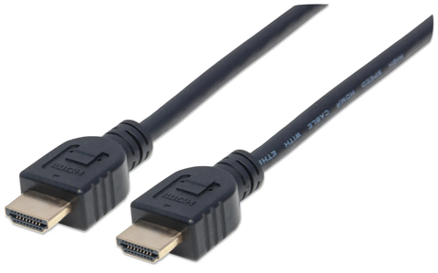 Manhattan 353946 Cable Hdmi Alta Velocidad C/ Ethernet M M P/ Pared 3 M - ordena-com.myshopify.com