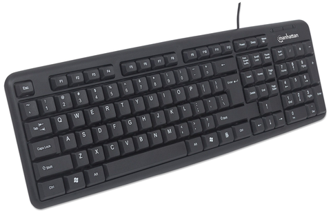 Manhattan 178464 Teclado Con Cable Y Ratón óptico Con Cable, Negro - ordena-com.myshopify.com