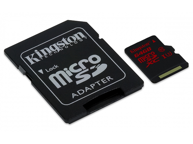 Kingston Sdca3/64 Gb Memoria Micro Sdhc/Sdxc 64 Gb 90/80 Mb/S U3 - ordena-com.myshopify.com