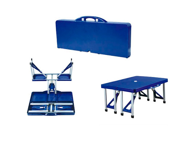 Resel Mpic 4 Mesa Con Asientos Tipo Picnic Plegable Azul - ordena-com.myshopify.com