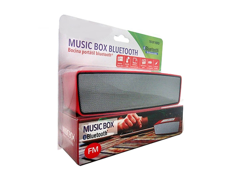 Green Leaf 18 9116 Rd Bocina Portatil Fm Usb Mp3 Bluetooth Roja - ordena-com.myshopify.com