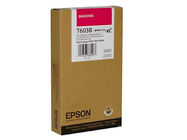 Epson T603 B00 Tinta Lfp Stylus Pro 7800/9800/7880/9880 220 Ml Magenta - ordena-com.myshopify.com