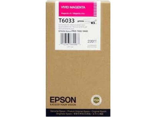 Epson T603300 Tinta Lfp Stylus Pro 7800/9800/7880/9880 220 Ml Magenta Vivid - ordena-com.myshopify.com