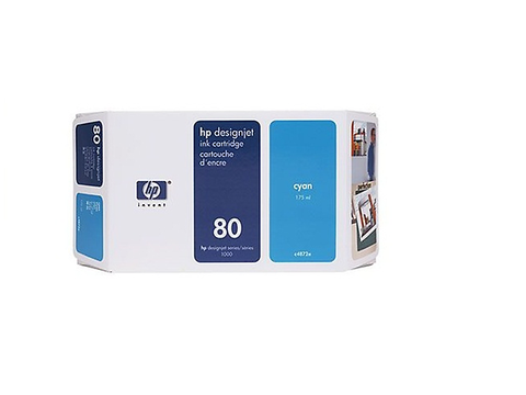 Hp 80 Cartucho De Tinta C4872 A Para Design Jet, 175 Ml, Cian - ordena-com.myshopify.com