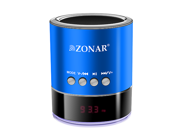 Zonar Kube Bm401 Mini Bocina Mp3 Radio Fm Azul - ordena-com.myshopify.com