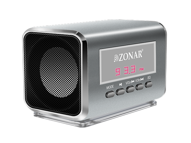 Zonar Kube Bm602 Mini Bocina Portatil Mp3 Plata - ordena-com.myshopify.com