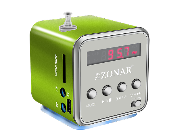 Zonar Kube Bm501 Mini Bocina Mp3 Radio Fm Verde - ordena-com.myshopify.com